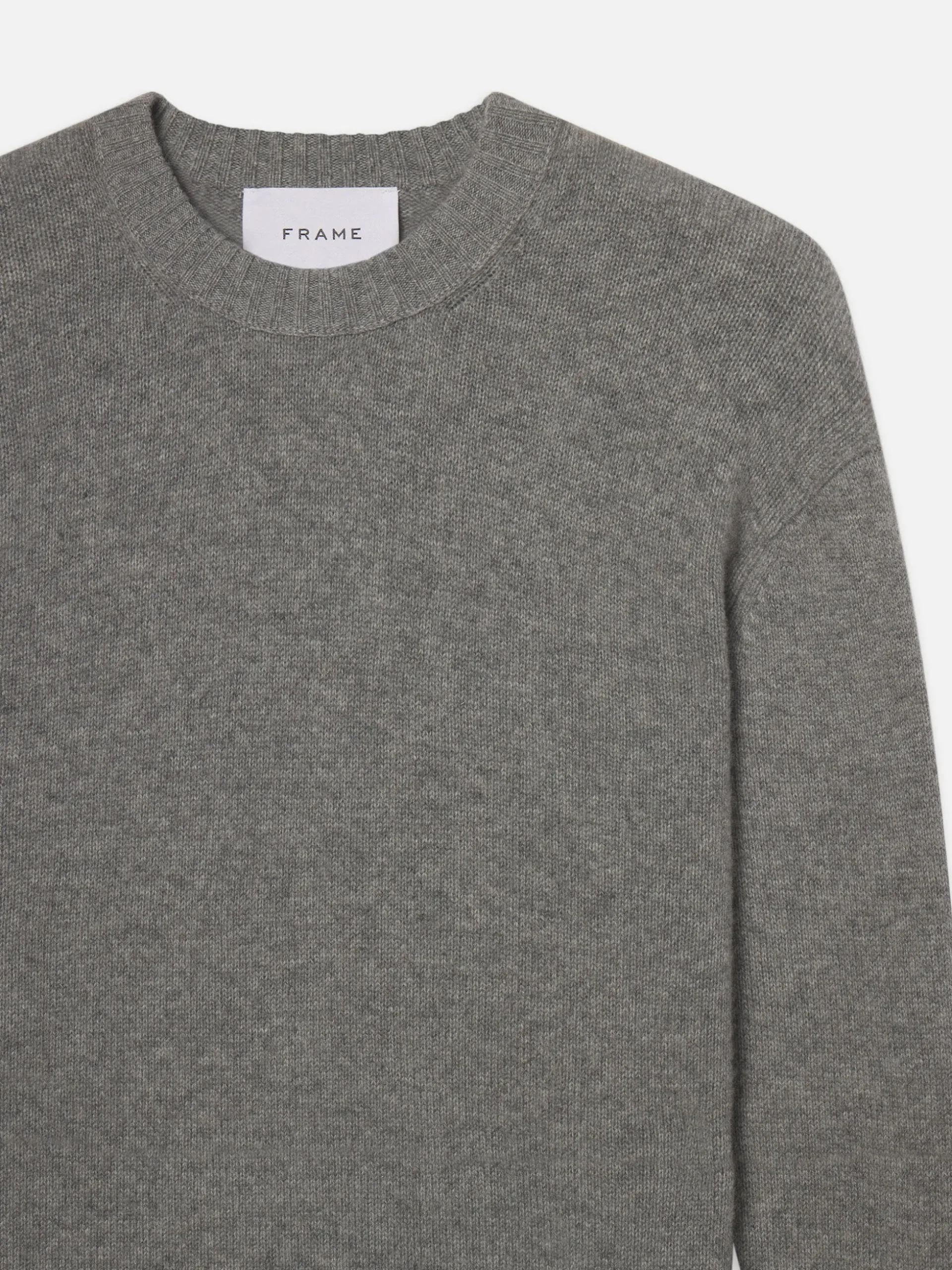 Cashmere Crewneck Sweater in Gris