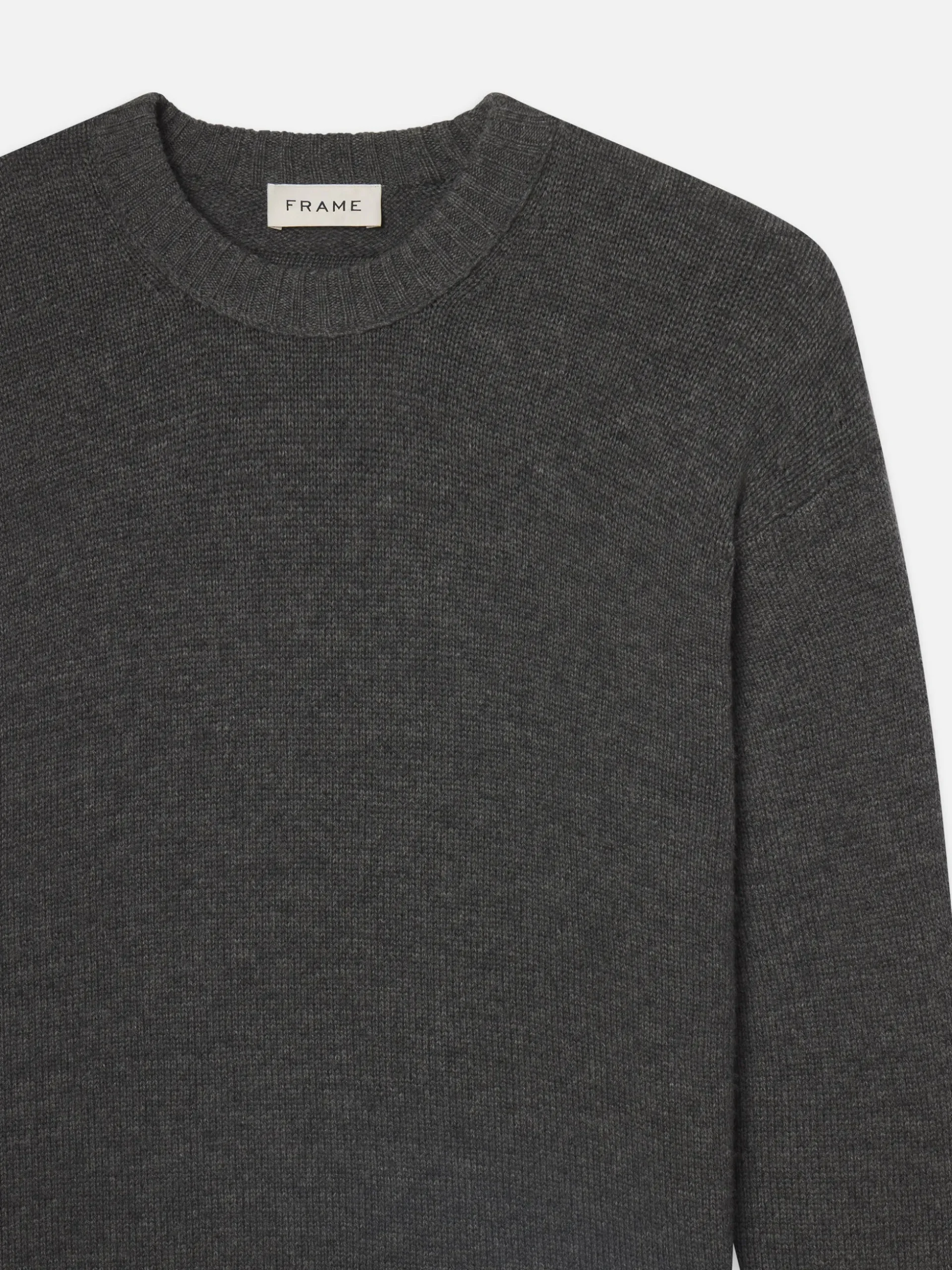 Cashmere Crewneck Sweater in Dark Grey