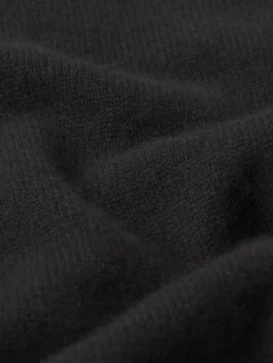 Cashmere Gathered Sweater in Navy