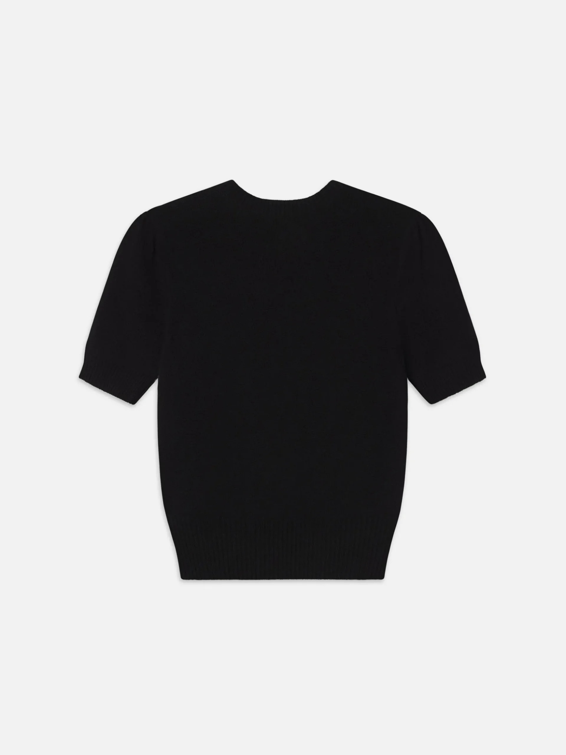 Cashmere Gathered Sweater in Noir