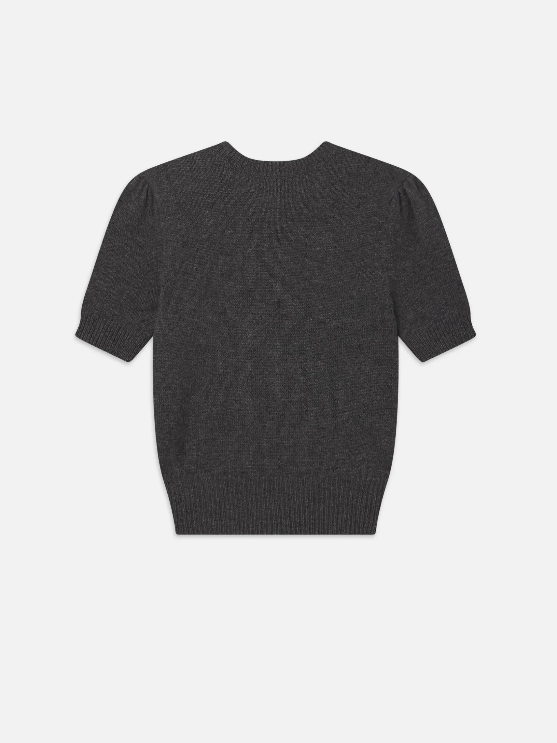 Cashmere Gathered Sweater in Dark Gris Heather