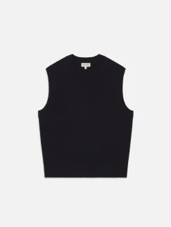Cashmere Vest in Navy