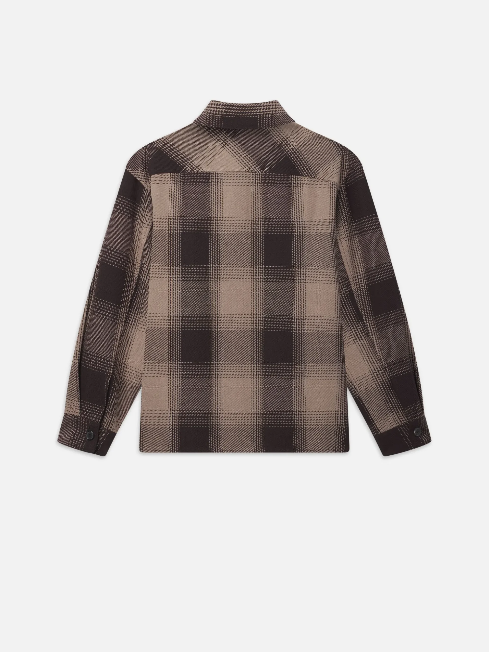 Chunky Plaid Shirt in Brown Plaid