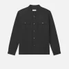 Classic Flannel Shirt in Grey Melange