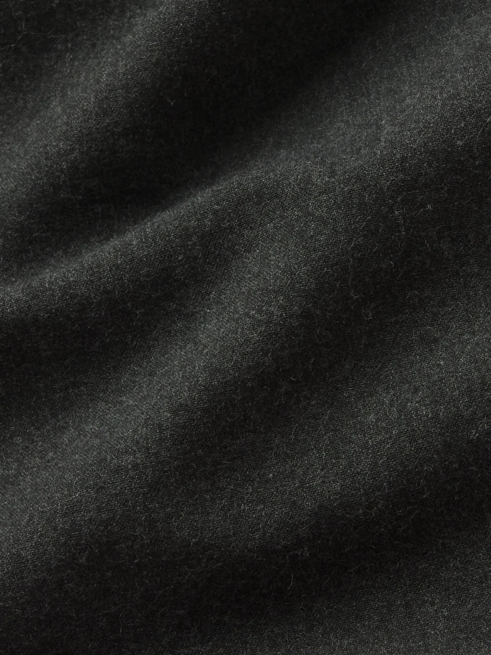 Classic Flannel Shirt in Grey Melange