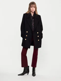Classic Peacoat in Black