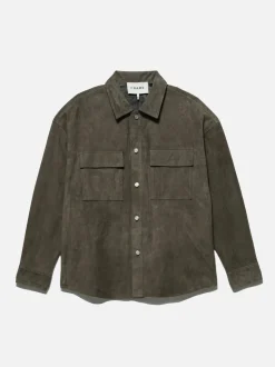 Clean Suede Shirt in Mocha
