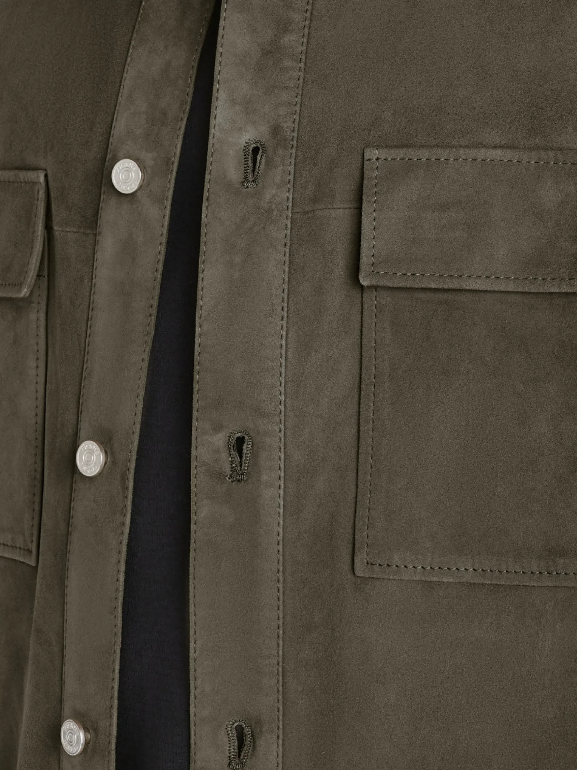 Clean Suede Shirt in Mocha