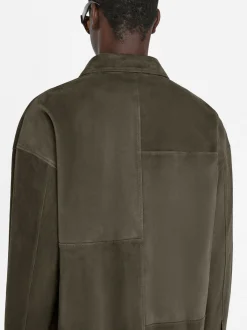 Clean Suede Shirt in Mocha