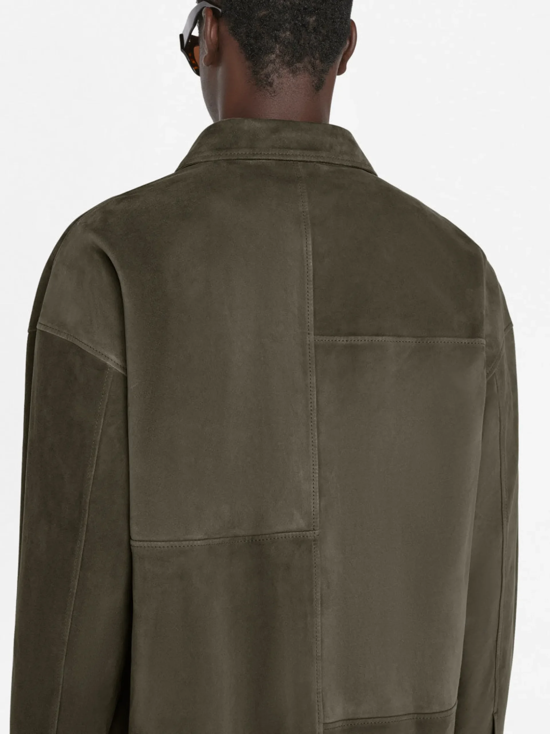 Clean Suede Shirt in Mocha