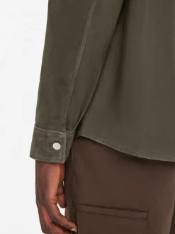 Clean Suede Shirt in Mocha