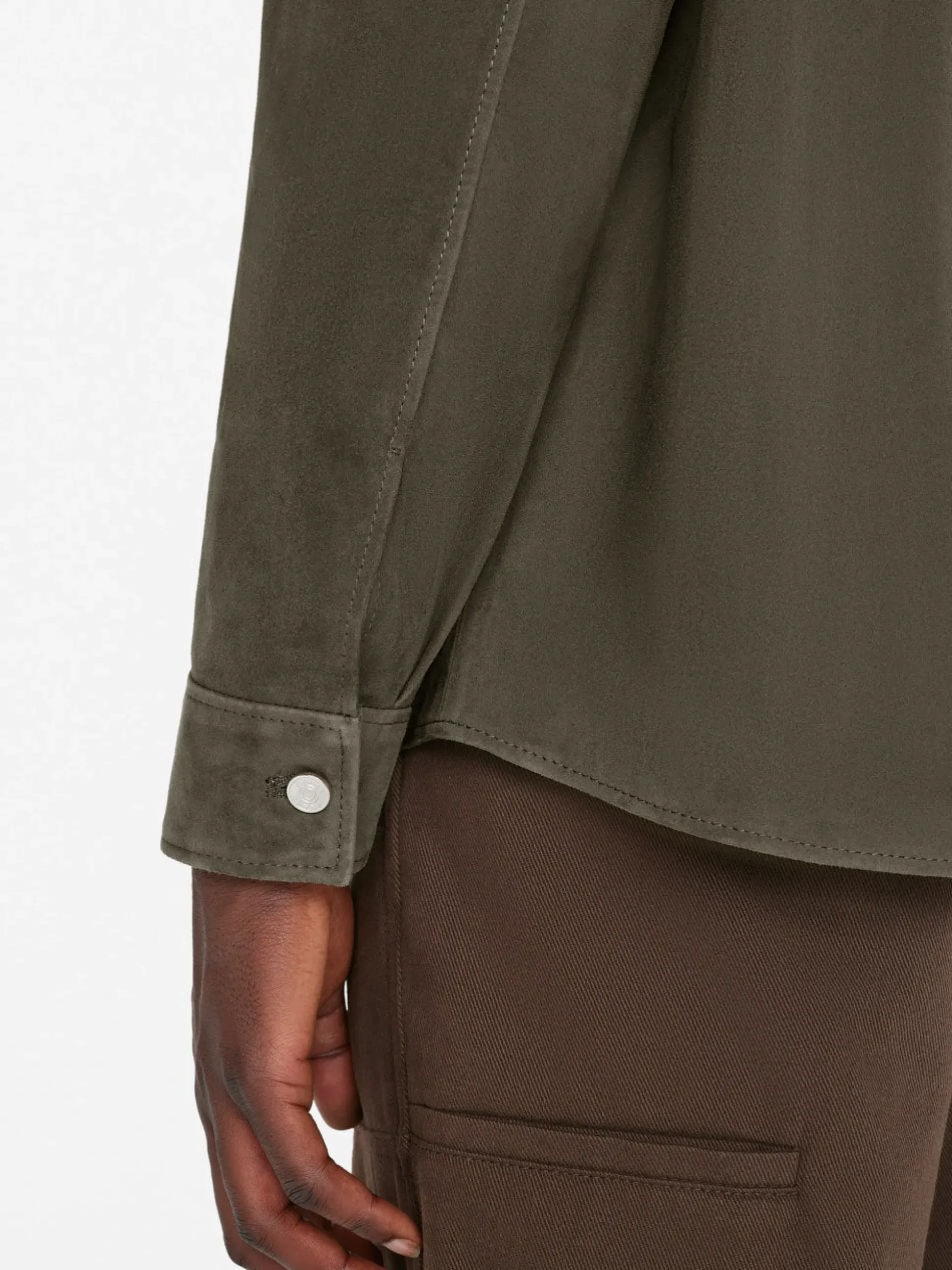 Clean Suede Shirt in Mocha