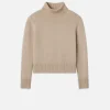 Clean Turtleneck Sweater in Oatmeal Heather