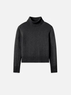 Clean Turtleneck Sweater in Charcoal Heather