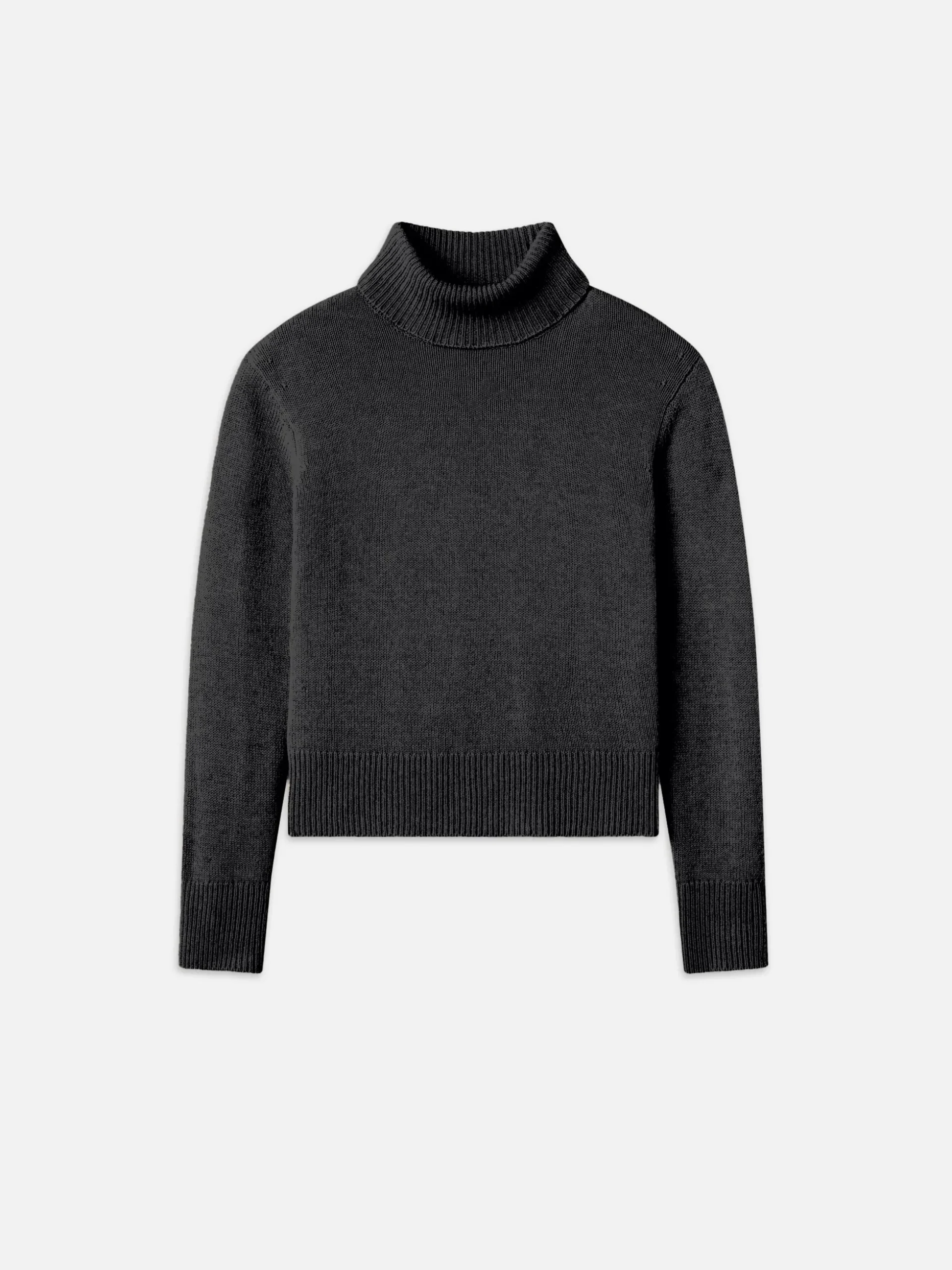 Clean Turtleneck Sweater in Charcoal Heather