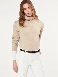 Clean Turtleneck Sweater in Oatmeal Heather