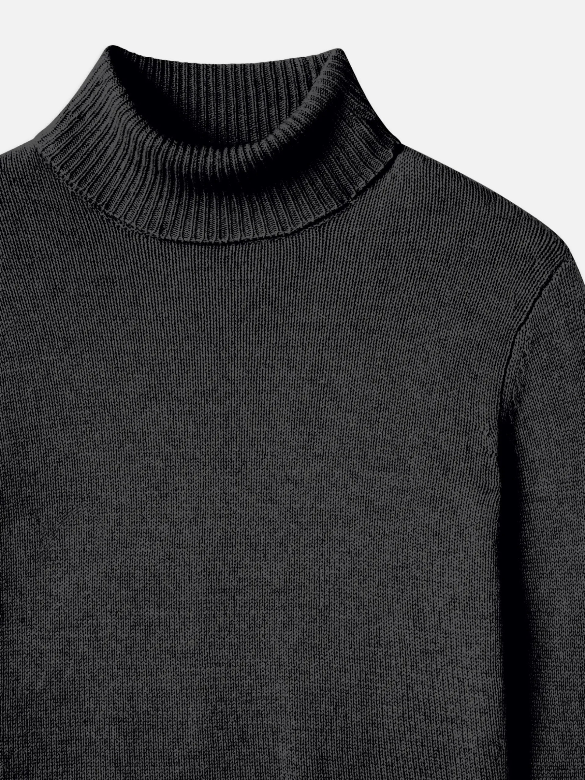 Clean Turtleneck Sweater in Charcoal Heather