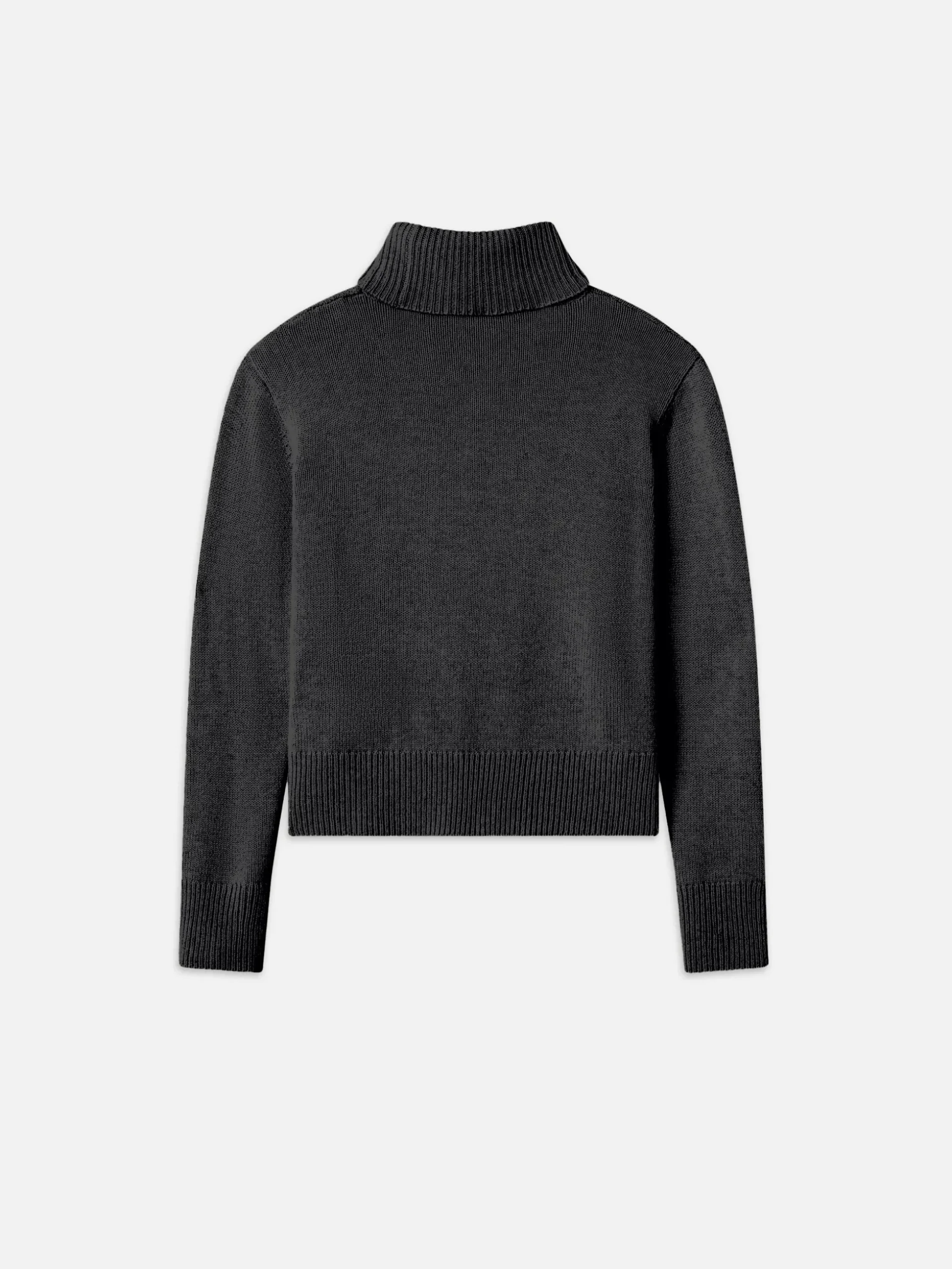 Clean Turtleneck Sweater in Charcoal Heather