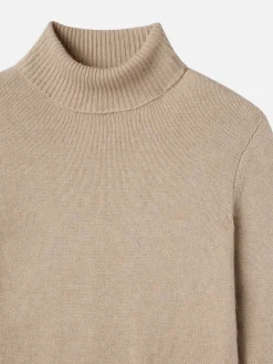 Clean Turtleneck Sweater in Oatmeal Heather