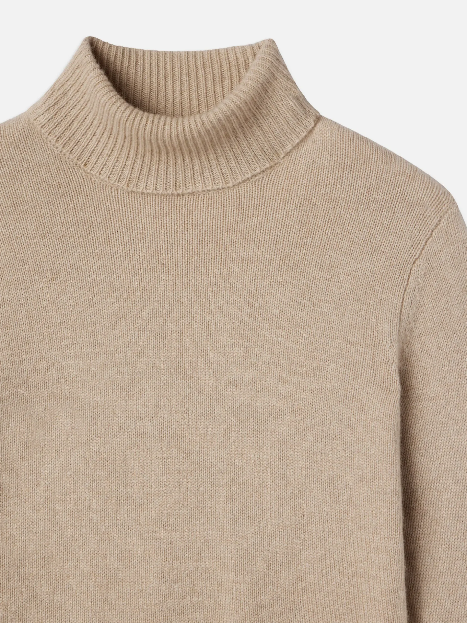 Clean Turtleneck Sweater in Oatmeal Heather