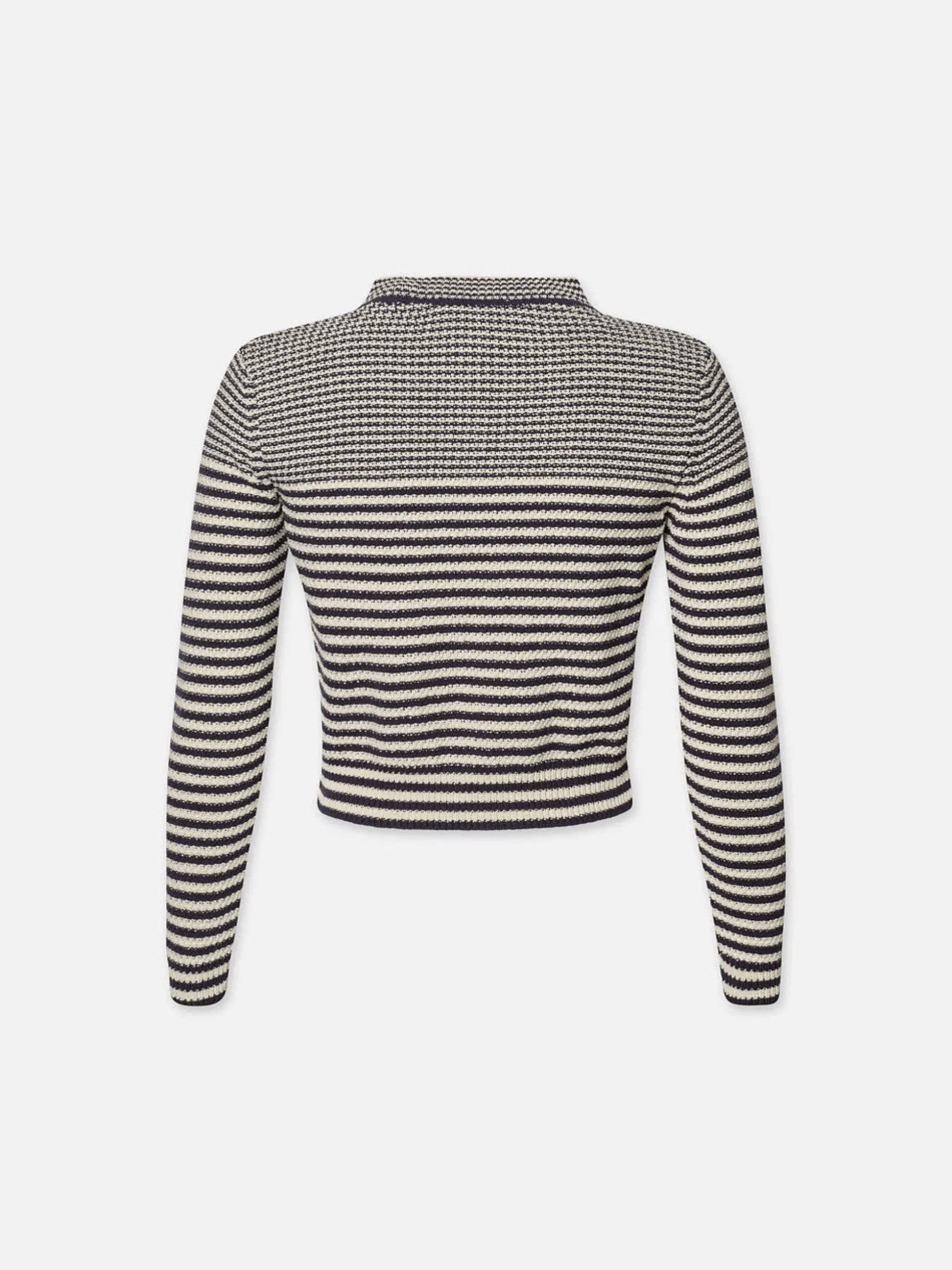 Compact Stripe Cardi in Navy Multi