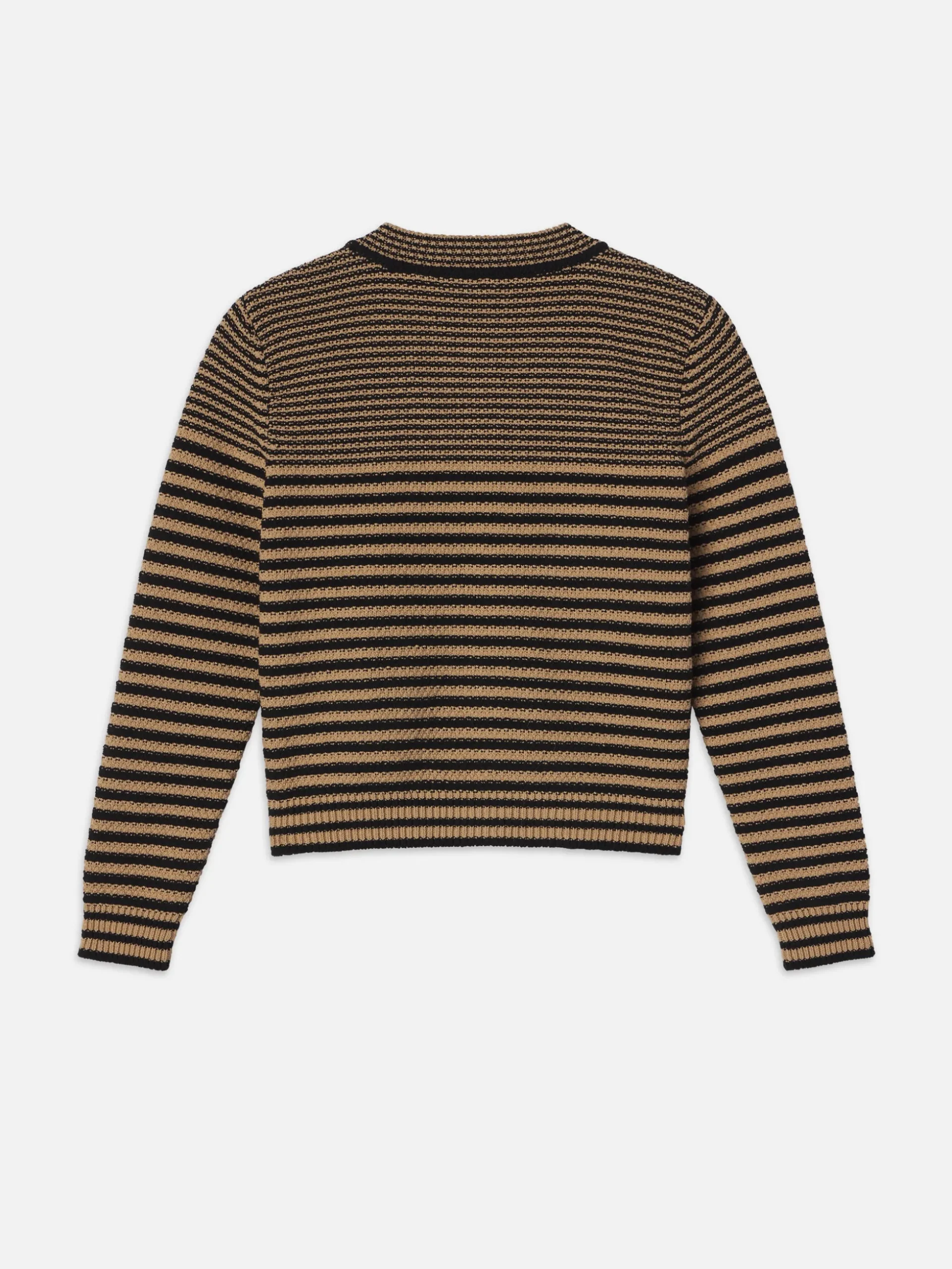 Compact Stripe Cardi in Tan Multi