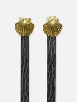 Coquillage Belt in Black