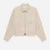 Corduroy Heart Jacket in Ecru