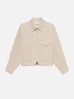 Corduroy Heart Jacket in Ecru