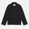 Crochet Jacket in Ash Black