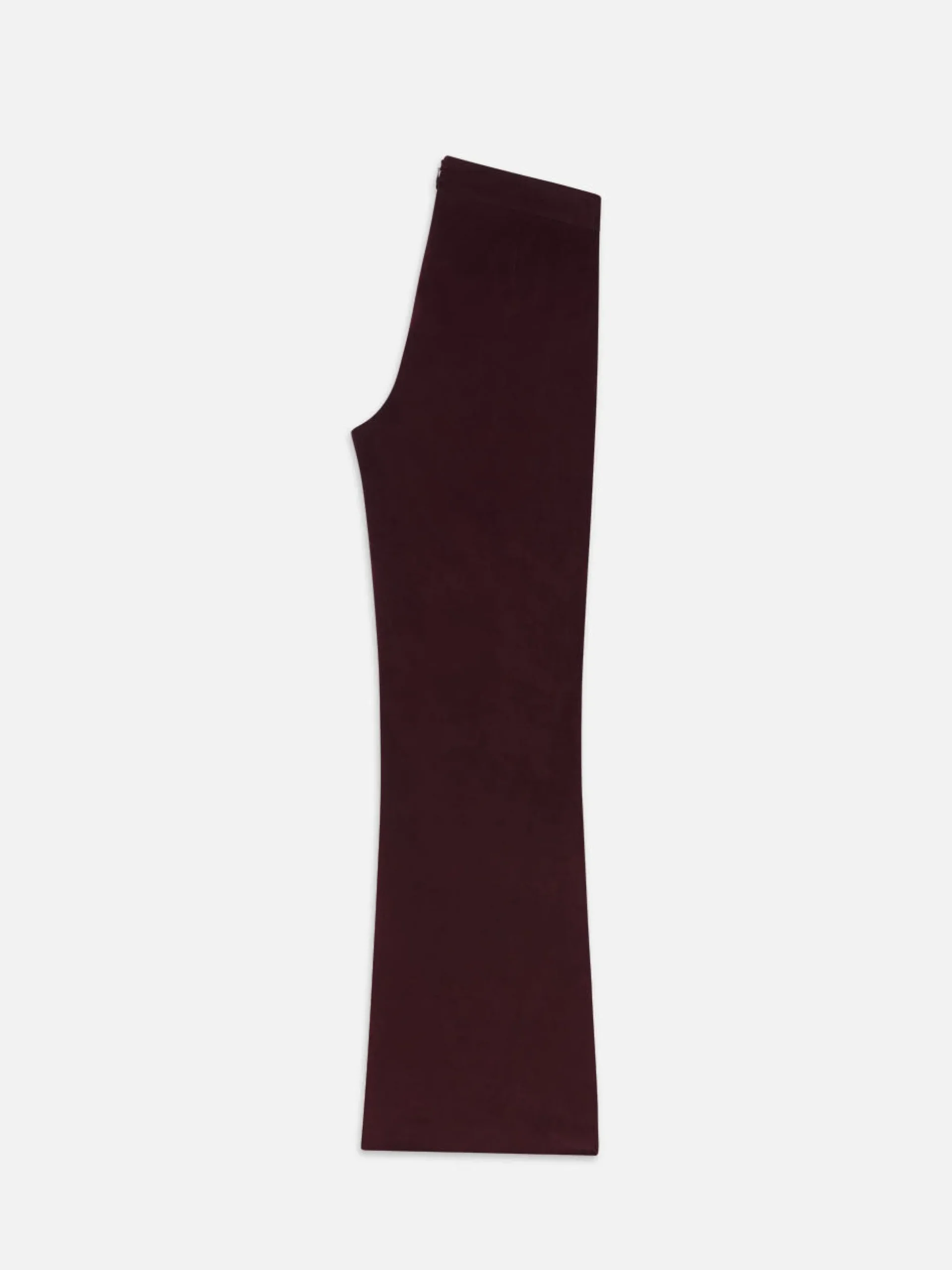 Crop Velvet Wide Leg in Wine