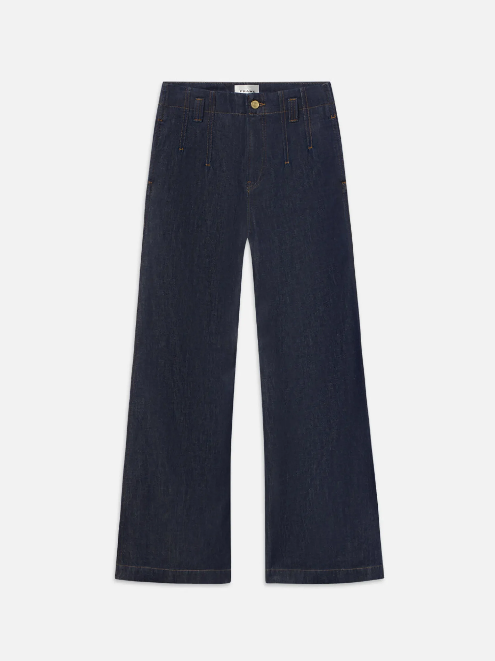 Darted Wide Leg Jean in Rinse