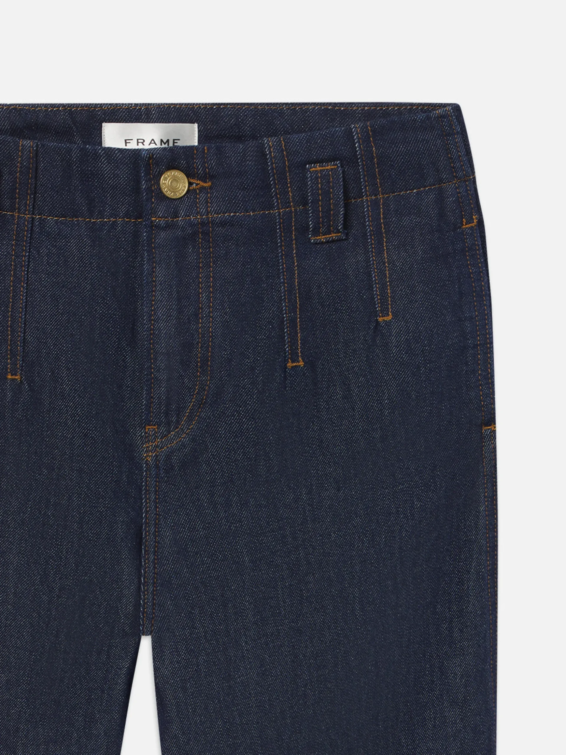 Darted Wide Leg Jean in Rinse