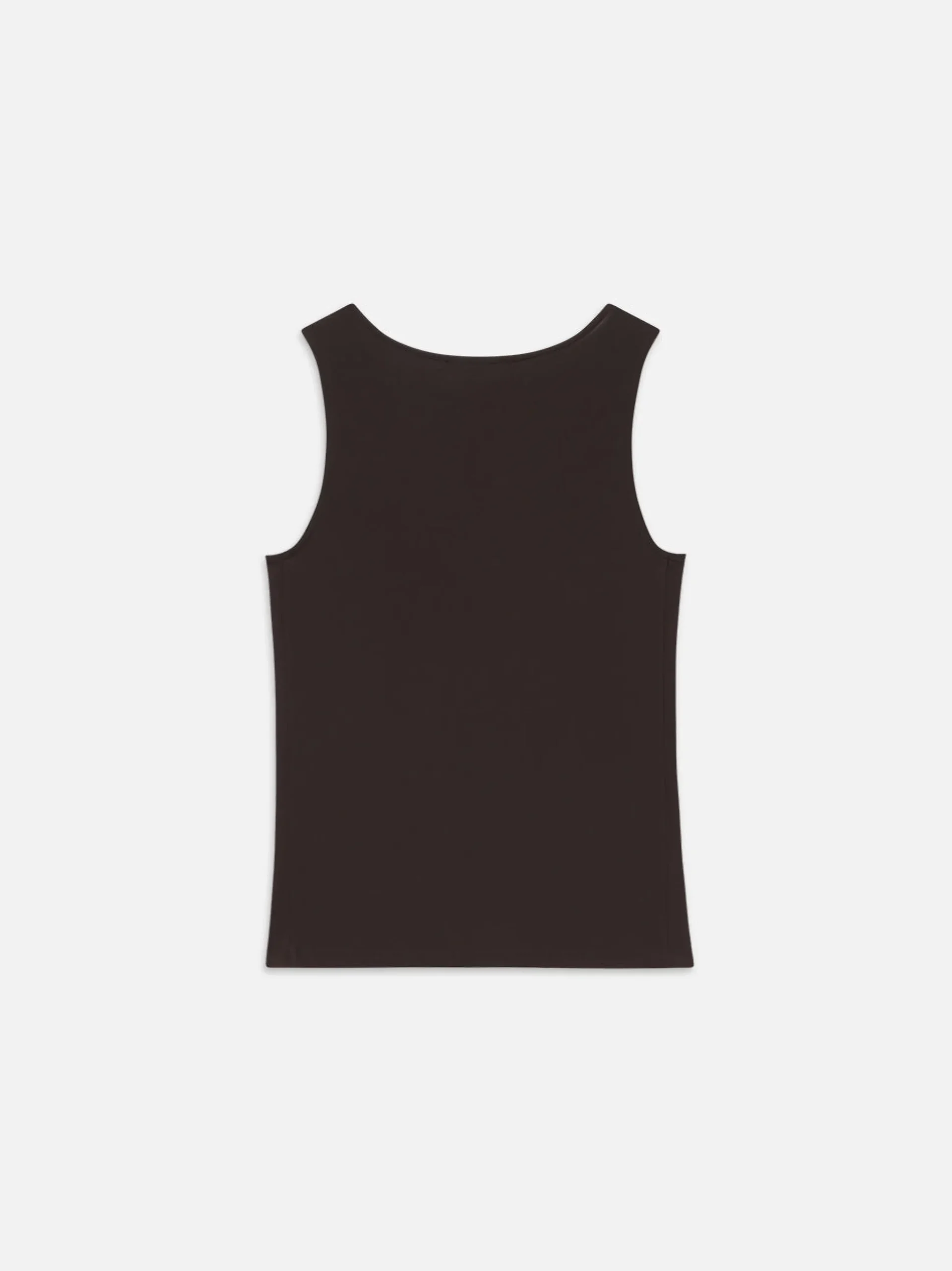 Deep V Tank in Chocolate Brown