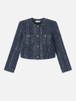 Denim Boucle Jacket in Magic