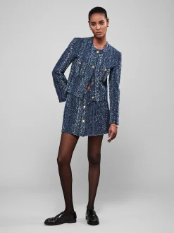 Denim Boucle Skirt in Magic