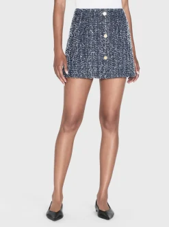 Denim Boucle Skirt in Magic