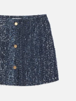 Denim Boucle Skirt in Magic
