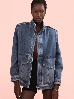 Denim Power Jacket in Luxor