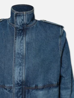 Denim Power Jacket in Luxor