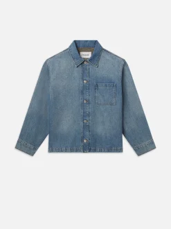 Denim Shirt Jacket in Frequency