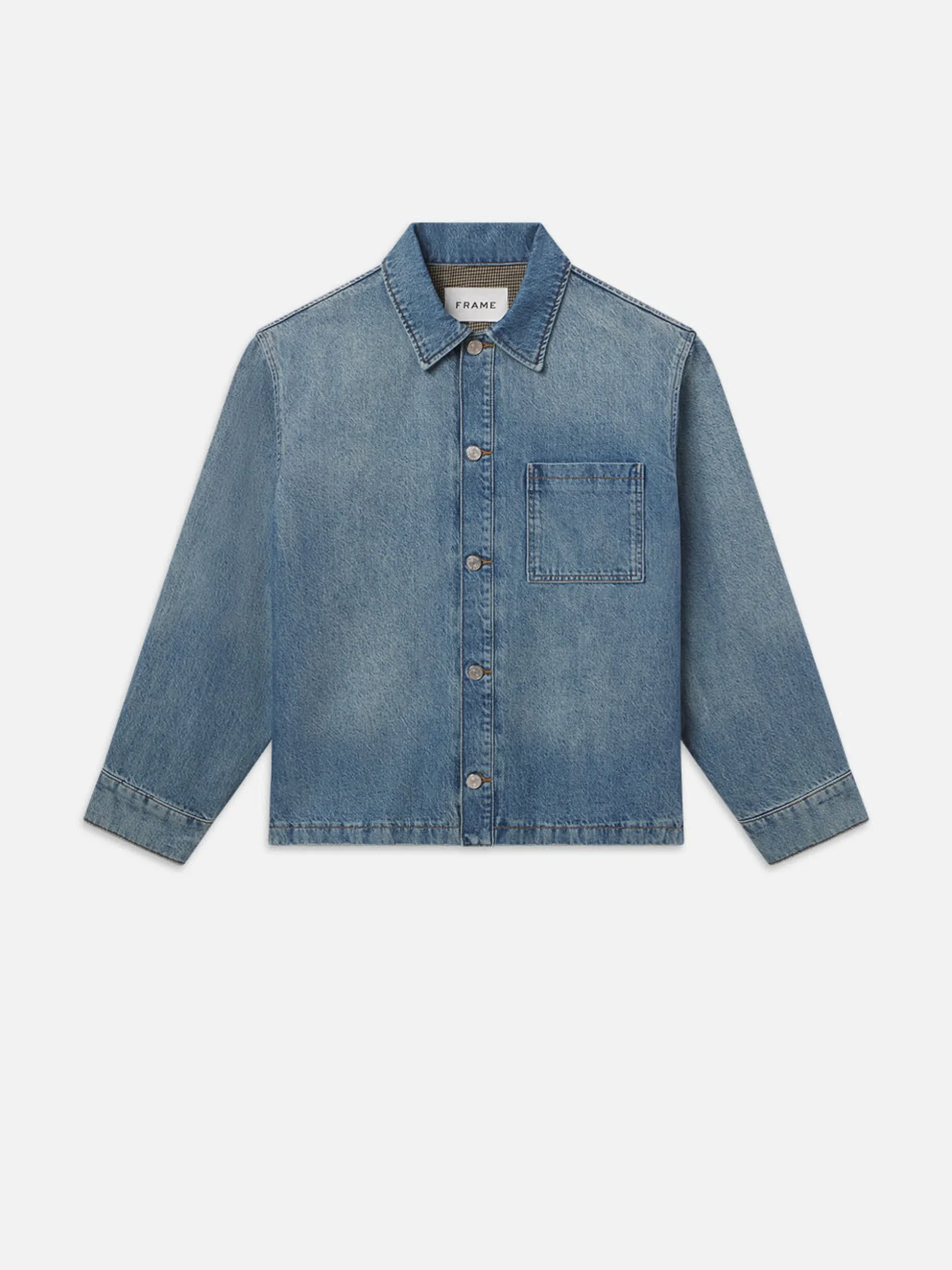 Denim Shirt Jacket in Frequency