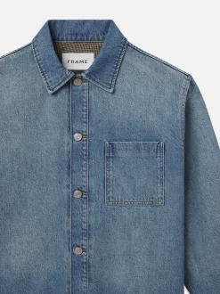 Denim Shirt Jacket in Frequency