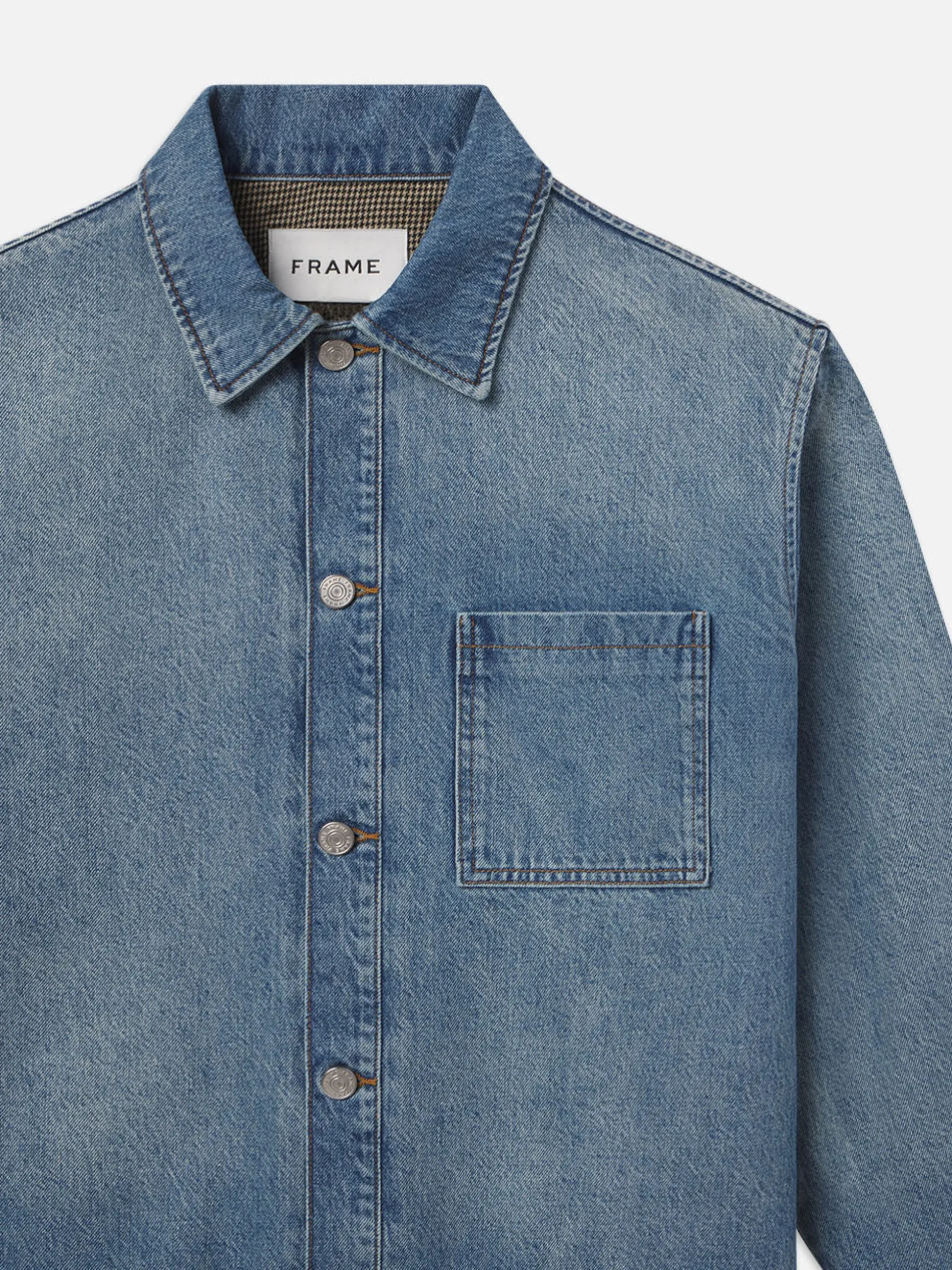 Denim Shirt Jacket in Frequency
