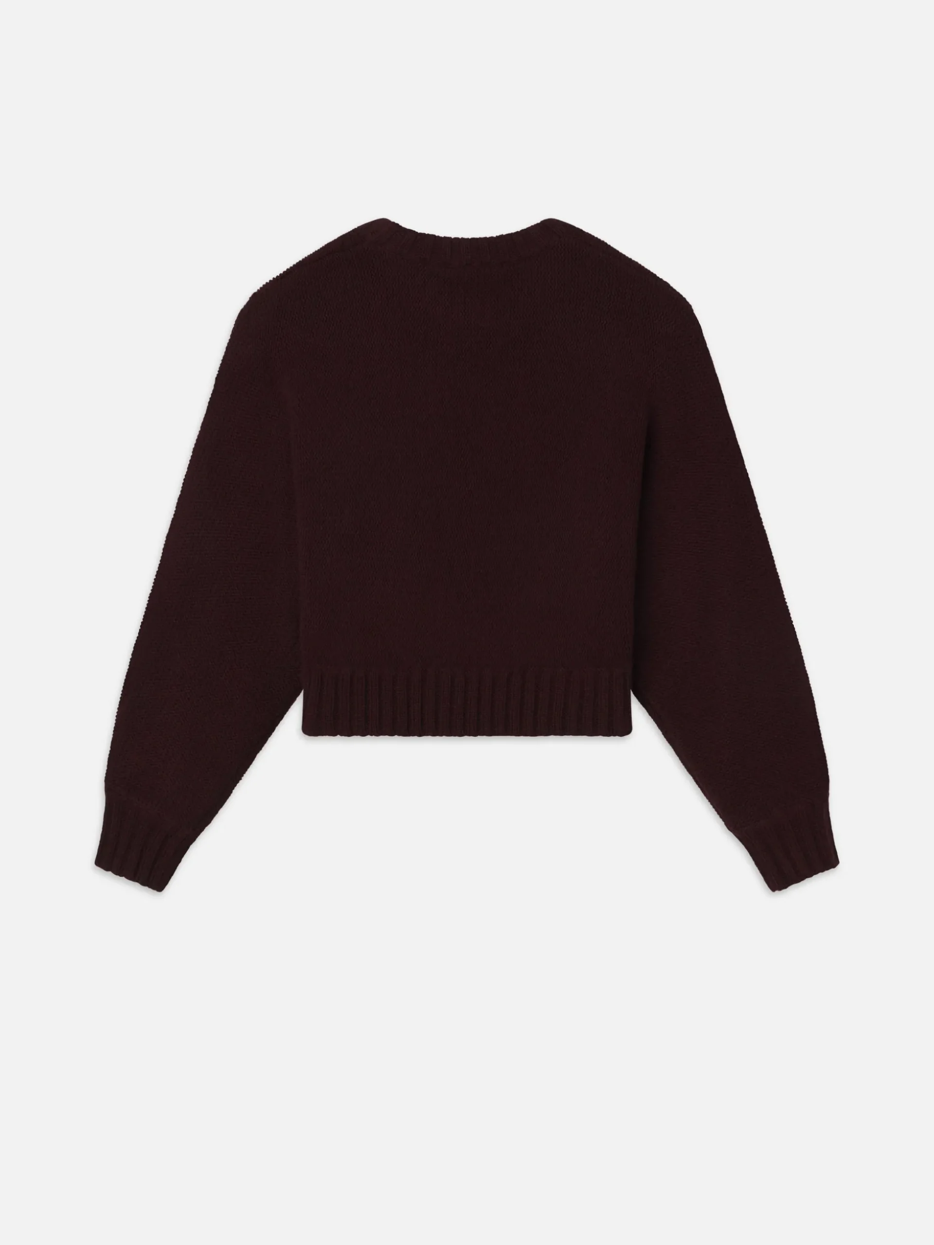 Dolman Crew Sweater in Burgundy