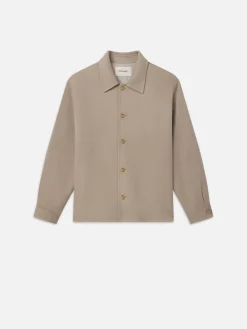 Double Face Shirt Jacket in Dove