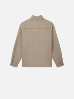 Double Face Shirt Jacket in Dove