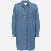 Double Pocket Shirt Dress in Boy Blue