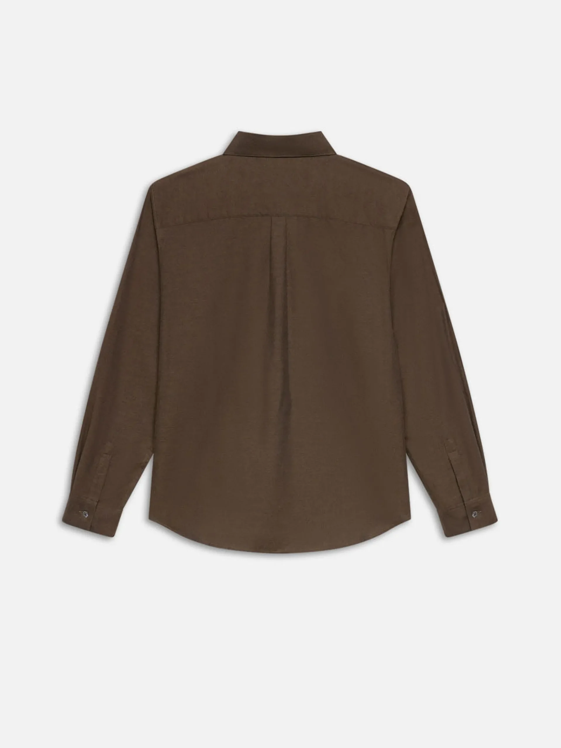 Double Pocket Wool Blend Shirt in Soft Mocha