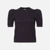 Draped Femme Tee in Navy